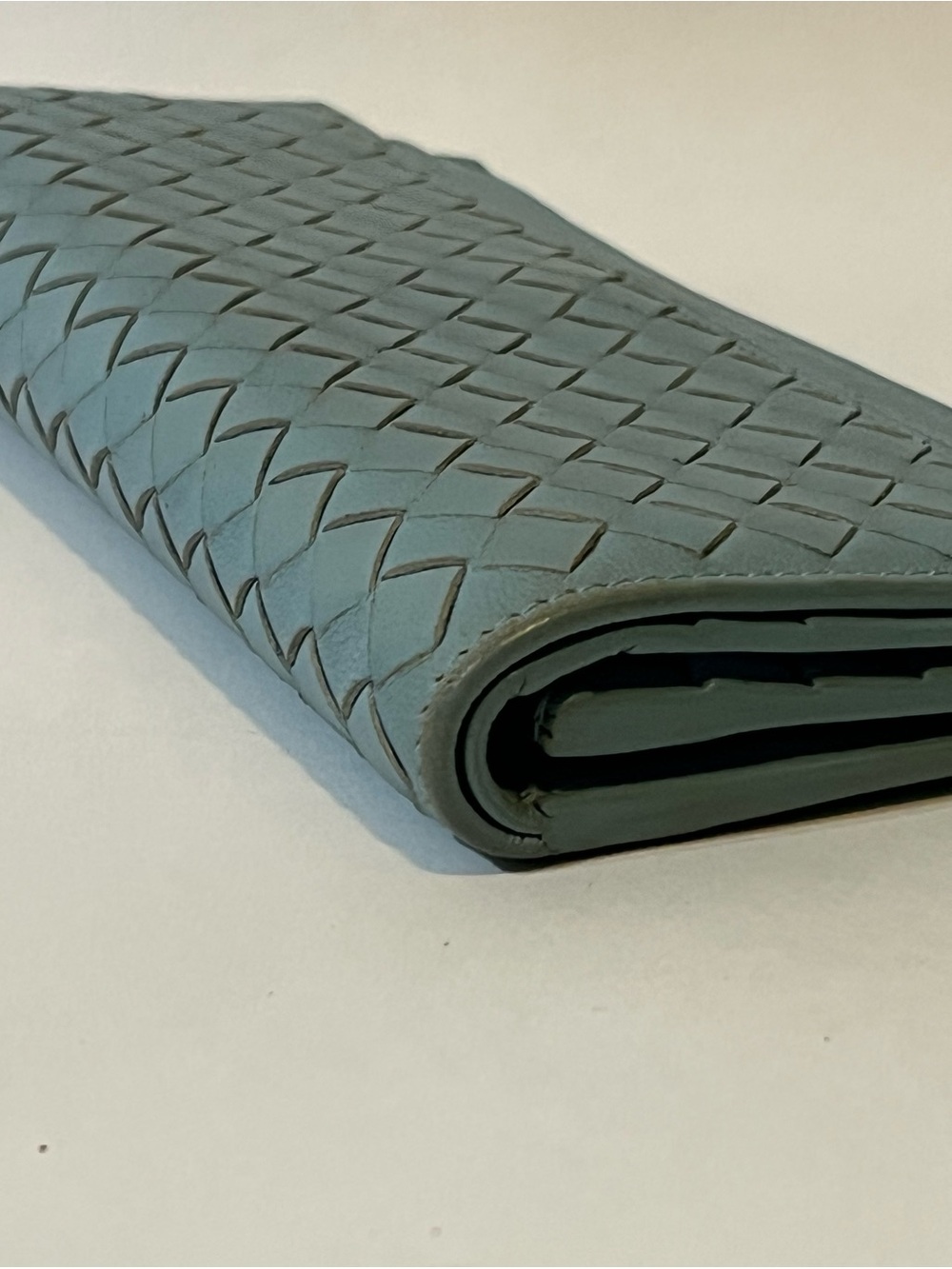 Bottega Veneta Nappa Intrecciato Wallet Powder Blue 🇮🇹 - Picture 2 of 12